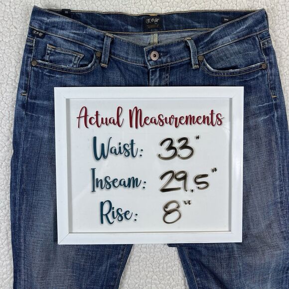 Citizens Of Humanity Jeans Women’s 30 (Actual 33x29.5) Dita Boot Cut Low Rise - Picture 15 of 15